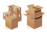 moving packaging boxes